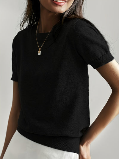 Queenie | Stijlvolle Gebreide T-shirt voor Dames