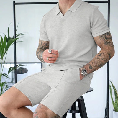 Zomerset Heren – Shirt & Short in Casual Suit Style
