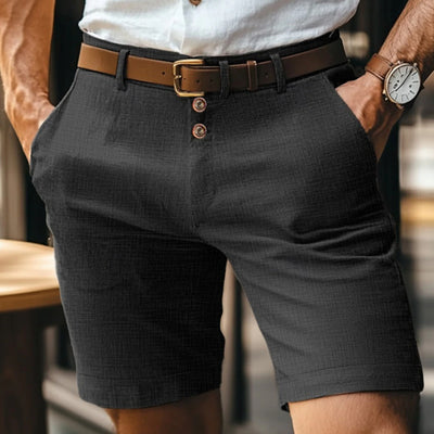 Heren Linnen Zomer Short – Effen & Casual