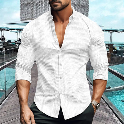 Stijlvol Effen Shirt – Herenmodel