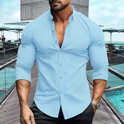 Stijlvol Effen Shirt – Herenmodel