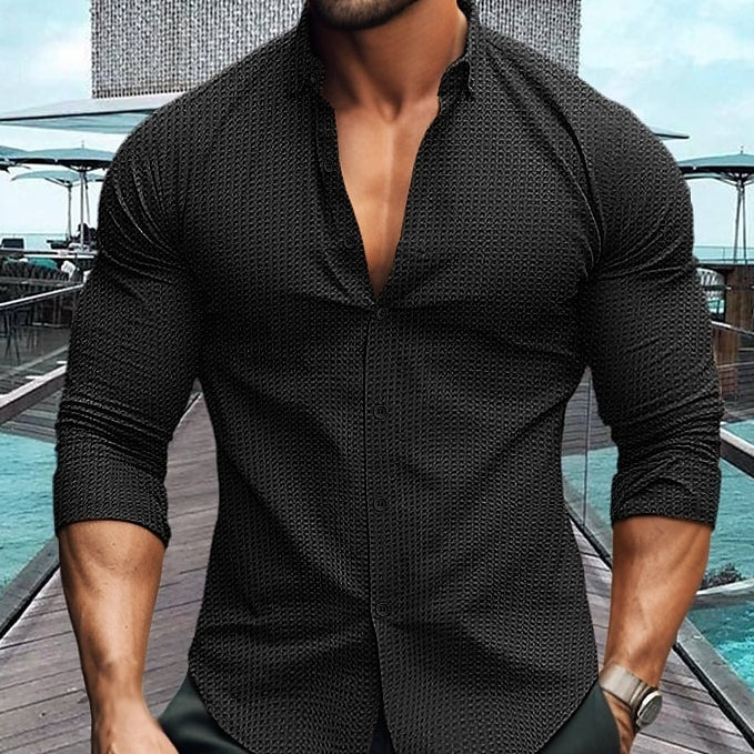 Stijlvol Effen Shirt – Herenmodel