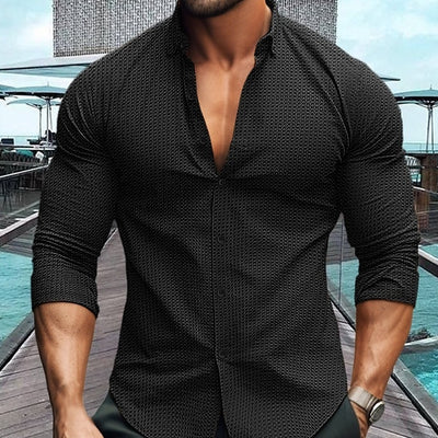 Stijlvol Effen Shirt – Herenmodel