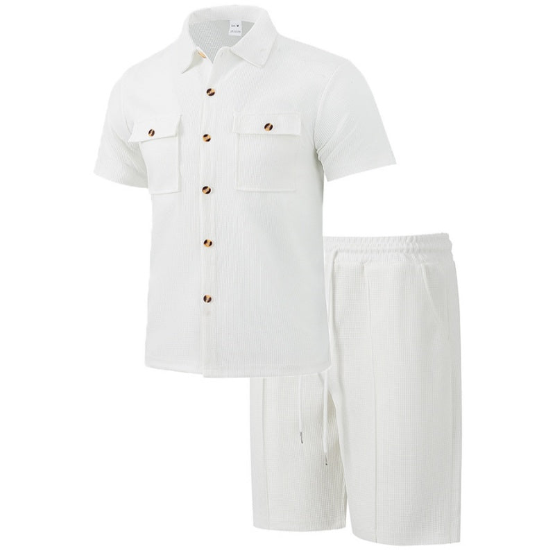 Men's Casual Short Set – Premium Korthemd & Korte Broek