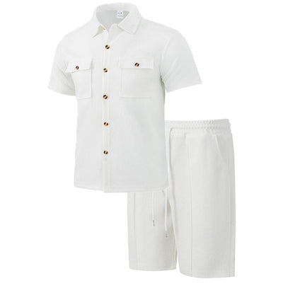 Men's Casual Short Set – Premium Korthemd & Korte Broek