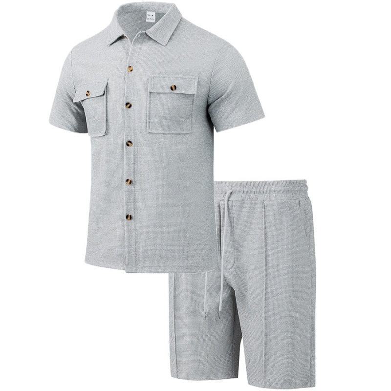 Men's Casual Short Set – Premium Korthemd & Korte Broek