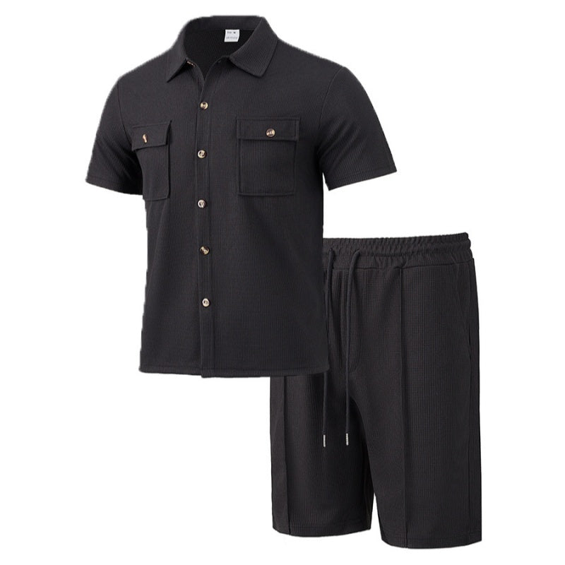 Men's Casual Short Set – Premium Korthemd & Korte Broek