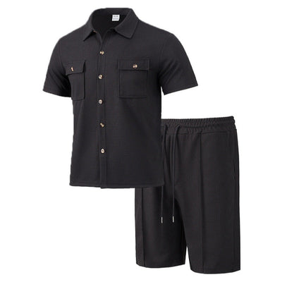 Men's Casual Short Set – Premium Korthemd & Korte Broek