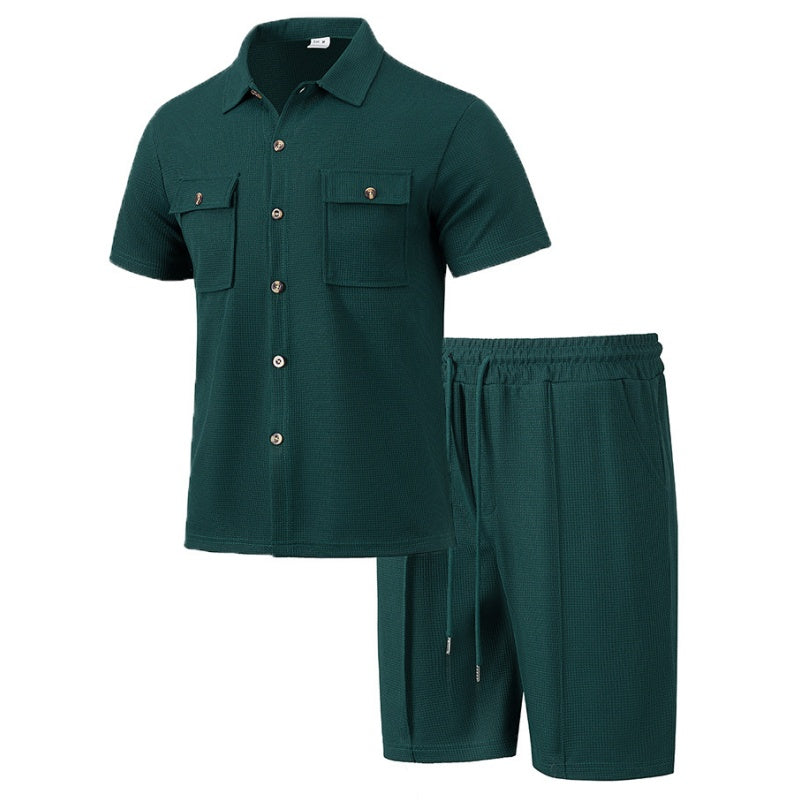 Men's Casual Short Set – Premium Korthemd & Korte Broek