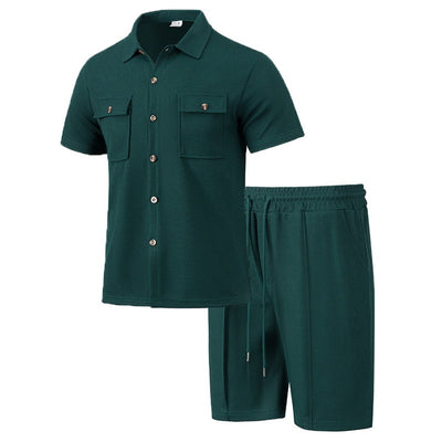 Men's Casual Short Set – Premium Korthemd & Korte Broek