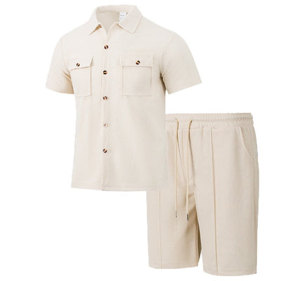 Men's Casual Short Set – Premium Korthemd & Korte Broek